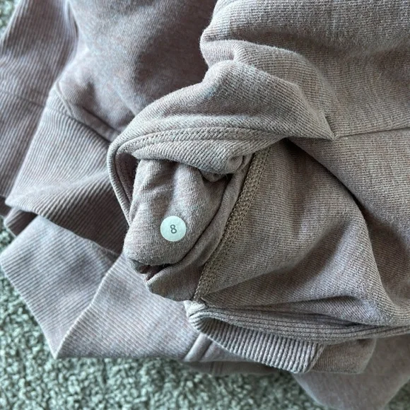 SOLD Lululemon Scuba Hoodie with Rose Gold colored zipper and thumb holes / 8 - Picture 7 of 7